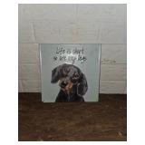 Decorative Metal Sign with Dachshund Design