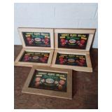 Set of Wooden Sunny Slope Brand Crates