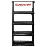 GRACIOUS LIVING 5 SHELF KNECT-A-SHELF VENTILATED H