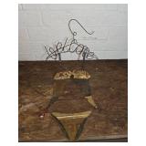 Metal Bathing Suit Welcome Sign