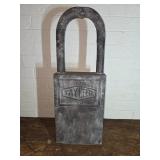 Large Metal Padlock with Loop Handle