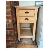 Storage Cart with Granite Top