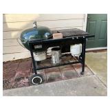 Charcoal Grill with Side Table