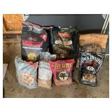 Assorted Charcoal and Smoking Wood Chips Collectio