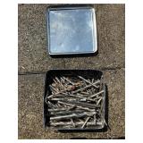 Collection of Metal Drill Bits in Decorative Tin