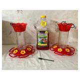 Two Hummingbird Feeders