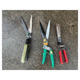 Lot of Garden Cutting Tools with Pruners and Loppe