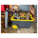 Rolling Toolbox With Miscellaneous Automotive Part