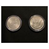 1921 And 1922 Silver Dollars