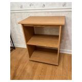2 Shelf Oak Veneer Bookcase