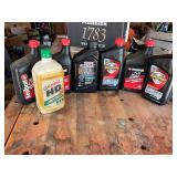 Collection of Motor Oil Containers, Various Brands