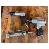 Set of Three Pneumatic Power Tools