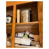 Kitchen Cabinets with Items