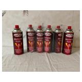 Six Butane Fuel Canisters