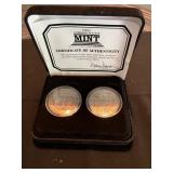 2 1878 Morgan Silver Dollars