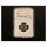 1951-D Jefferson Nickel,