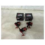 Set of 3 Abu Garcia Red Max Spinning Reels