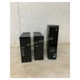 3 Desktop Computers: Acer and Dell