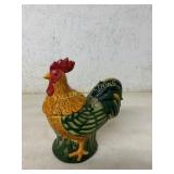 Ceramic Rooster Shaped Lidded Cookie Jar