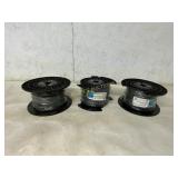 Three Spools of Industrial Electrical Wire