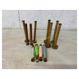 12 Wooden Textile Spools