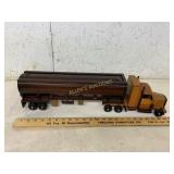 Wooden Semi Truck and Trailer Model
