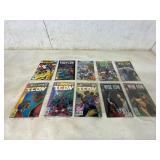 Collection of 10 Comic Books with Icon and White I