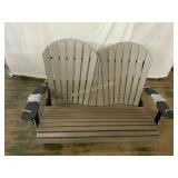 Outdoor Two-Seater Adirondack-Style Swing