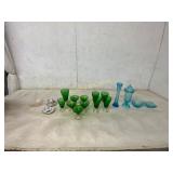 19-Piece Mixed Glassware and Porcelain Lot