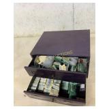 Drawer Cabinet with Assorted Watch Parts