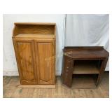 2 Wooden Storage Cabinets