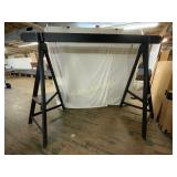 Black Wooden Swing Frame