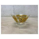 Glass Bowl with Paisley