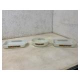 Three Glass Baking Dishes