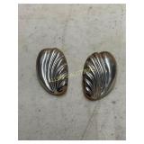 Sterling Silver Mexican Clip-On Earrings