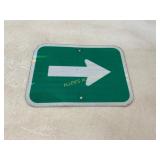 Reflective Metal Arrow Sign