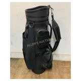 Black Nylon Golf Bag With Divided Interior