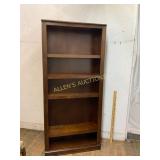 Tall Wooden Bookcase with Four Shelves