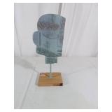 Metal and Wood Abstract Sculpture