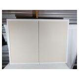 Double-Panel Wooden Cork Board