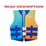 SPEEDO JUNIOR PFD LIFE JACKET VEST - CHECKERED