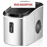 EUHOMY ICE MAKER COUNTERTOP MACHINE - 26 LBS IN 24
