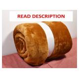 THRESHOLD PLUSH PUMPKIN THROW WITH FAUX SHEARLING