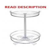 2 TIER SPINNER CADDY CLEAR - POLDER: BATHROOM ORGA