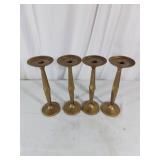 Four Metal Taper Candle Holders