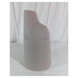 Textured Ceramic Vase with Curved Neck