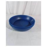 Four Blue Plastic Bowls