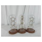 Metal and Wood Decorative Sculptures