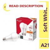 EVERYDAY LIVING 16-WATT (100-WATT) A21 SOFT WHITE