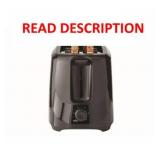 MAINSTAYS 2-SLICE TOASTER BLACK WITH 6 SHADE SETTI
